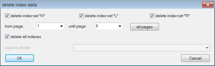 Delete Index Data